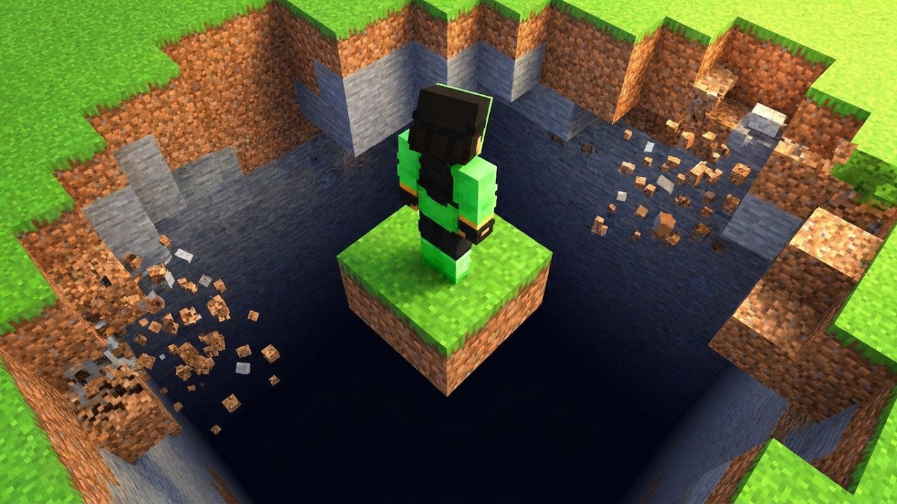 MINECRAFT, BUT CHUNKS DISAPPEAR EVERY SECOND!