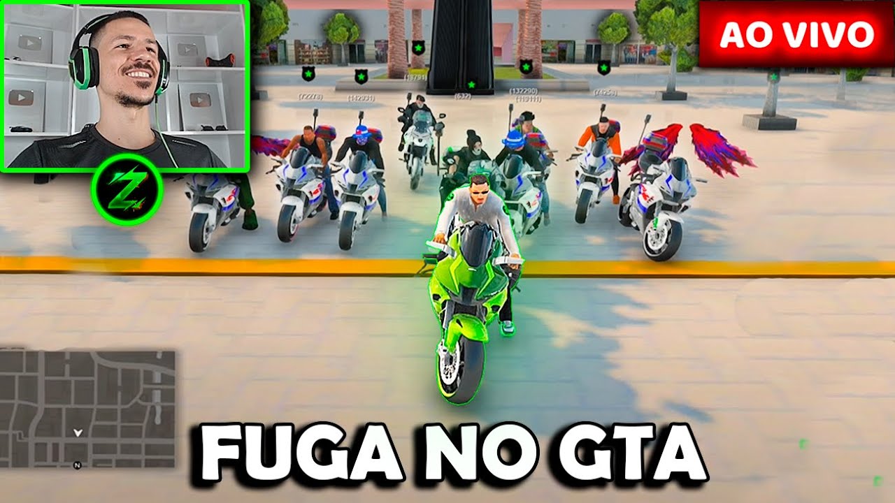 ZUMANS AO VIVO NA FUGA COM PG ! POLICIAL ! CIDADE ! NO GTA ! GTA MTA RP ! #gta5 #gtasanandreas #fuga