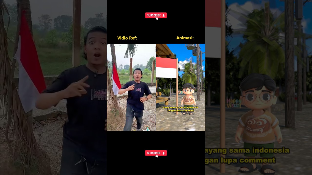 Ada bendera merah putih #17agustus #animasi #shorts #merdeka #parody #fyp #animasilucu