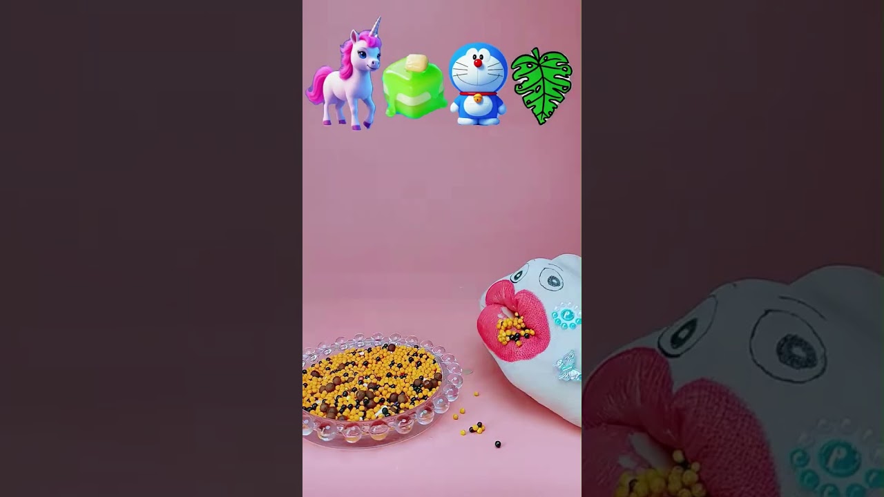 ASMR hand mukbang | Unicorn Jelly | Leaf Chocolate | Matcha Pudding#asmr #stressrelief
