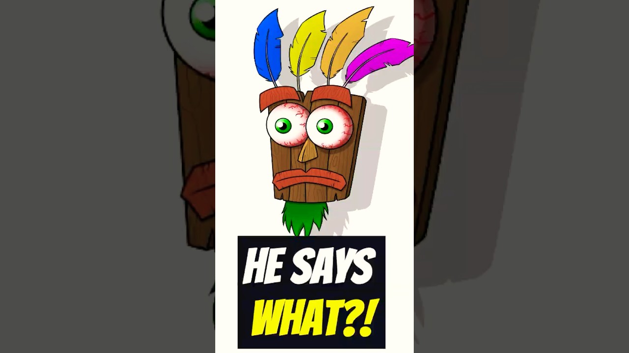 What Does Aku Aku Really Say? #crashbandicoot #akuaku #retrogaming #gamingnostalgia #playstation