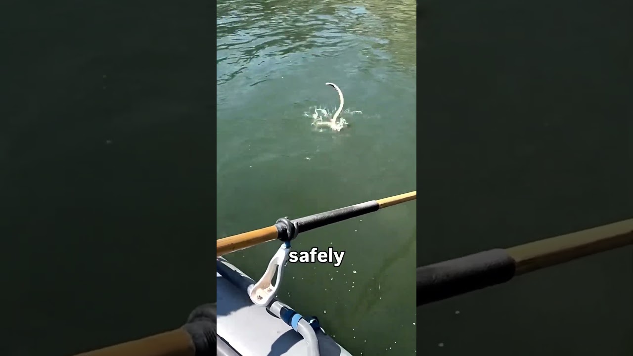 Why this water sanke keep swimming towards people