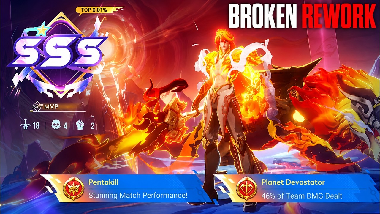 PENTAKILL!! Li Xin Rework Is Finally Here… and It’s BROKEN 🤯 | Top 1 Global Li Xin Build | HoK
