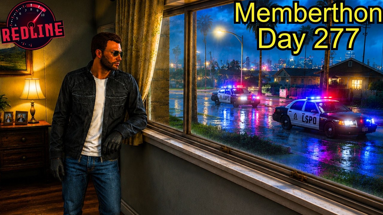 Running From PD In GTA 5 RP Memberthon Day 277