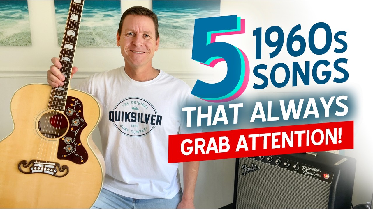 5 EASY Strumming Guitar Songs That Make You Sound PRO (60s Edition)