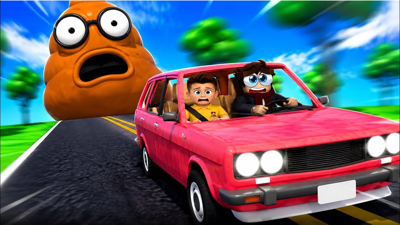 VLAD et NIKI se fait ATTAQUER par un CACA GEANT sur Roblox !
