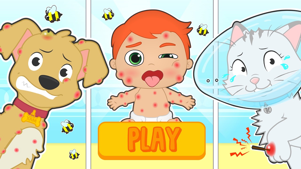 BABIES ALEX AND LILY 🐝🚑 Learn to Take Care of Babies and Pets
