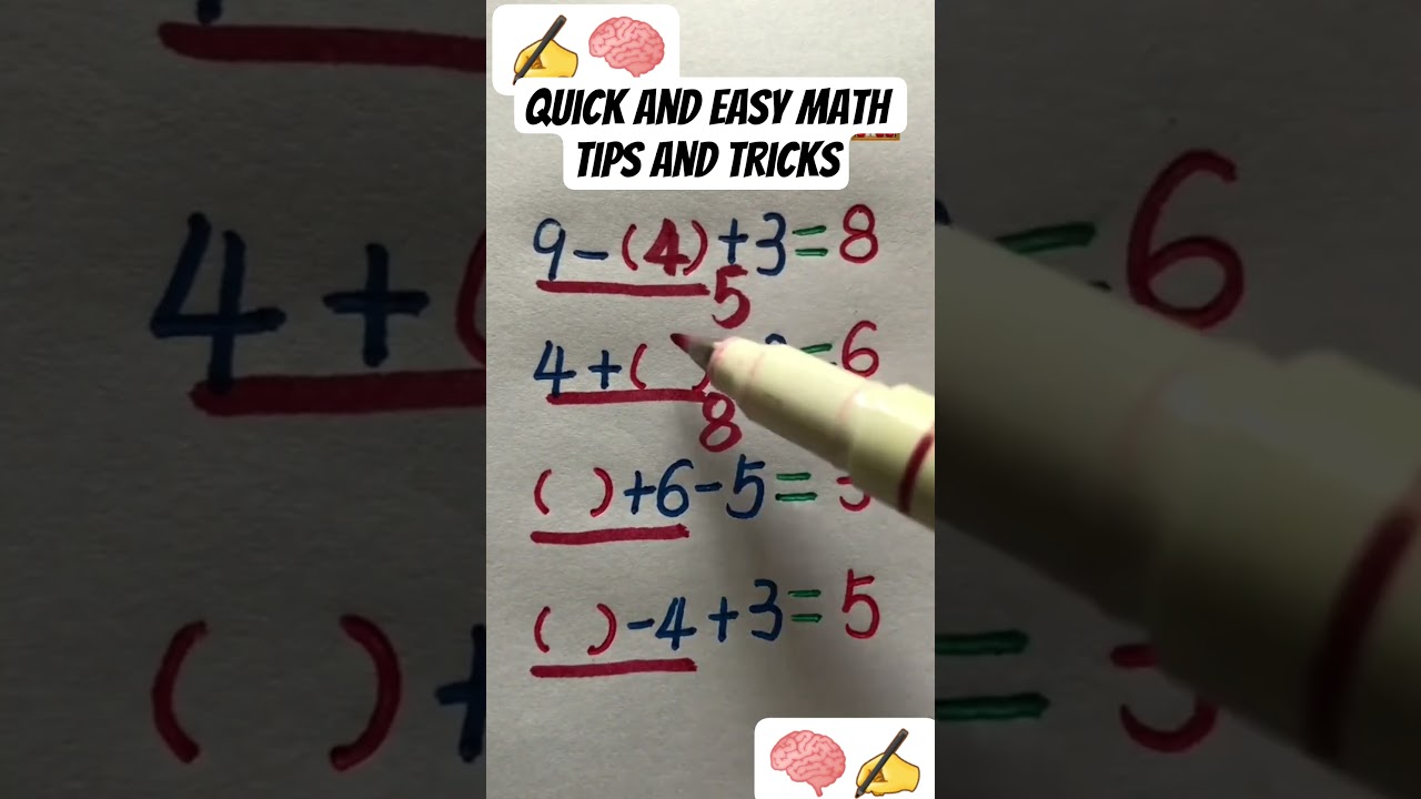 quick and easy math tips and tricks✍️ #math #mathematics #education #shortsfeed #shorts #school