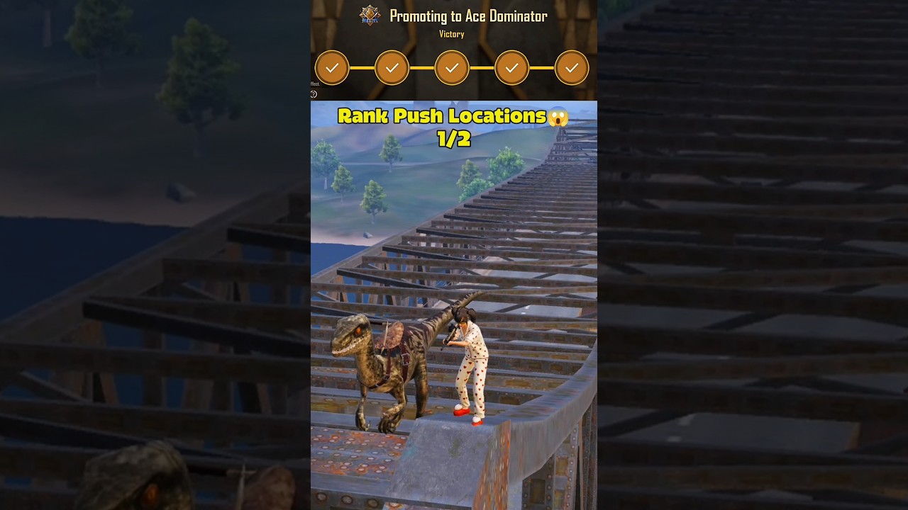 Bridge Climb with Velociraptor In 4.4 Update✅ #bgmi #pubgmobile #tipsandtricks #esports #shorts #fyp