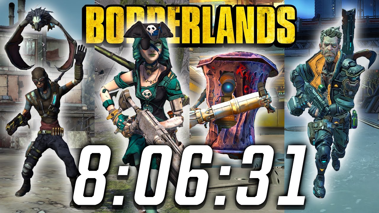 Borderlands All Main Games Speedrun in 8:06:31