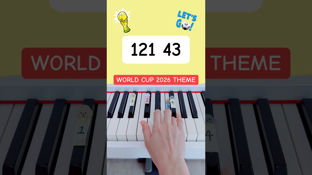 World Cup 2026 Theme Song (Piano Tutorial) #easypianotutorial
