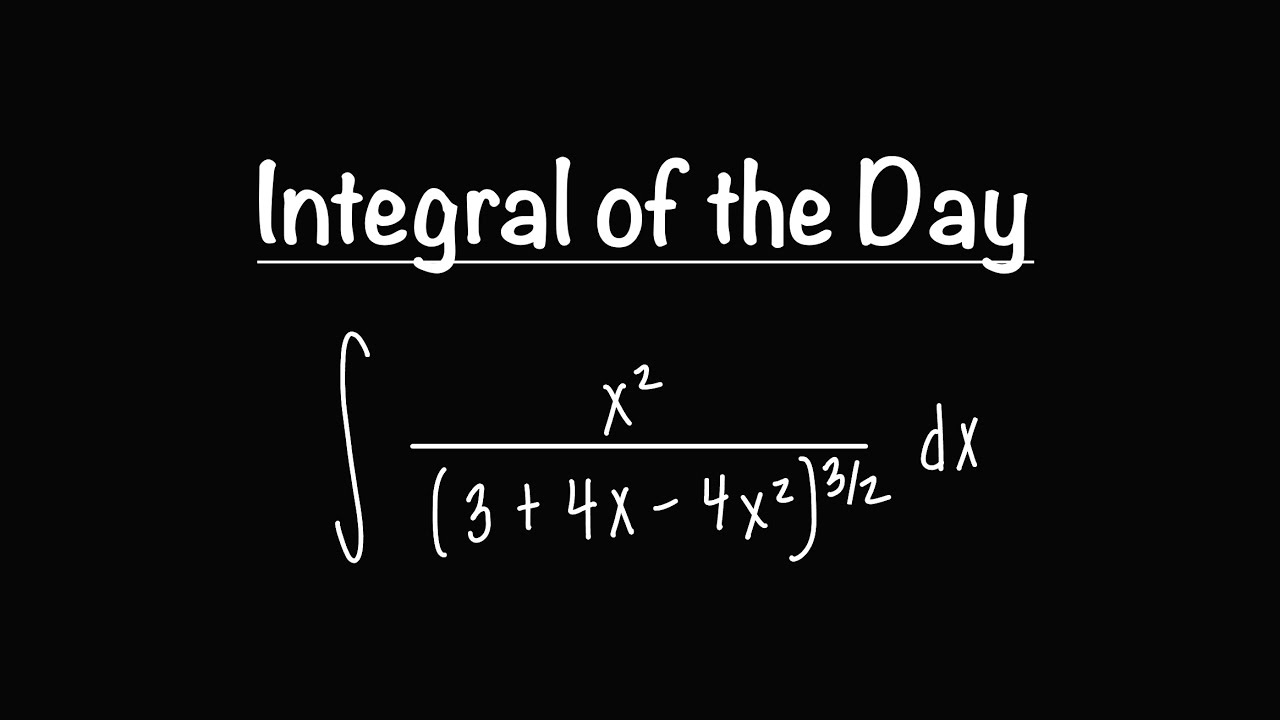 Integral of the Day | 6.10.26 | Trig Substitution Meets Messy Algebra!