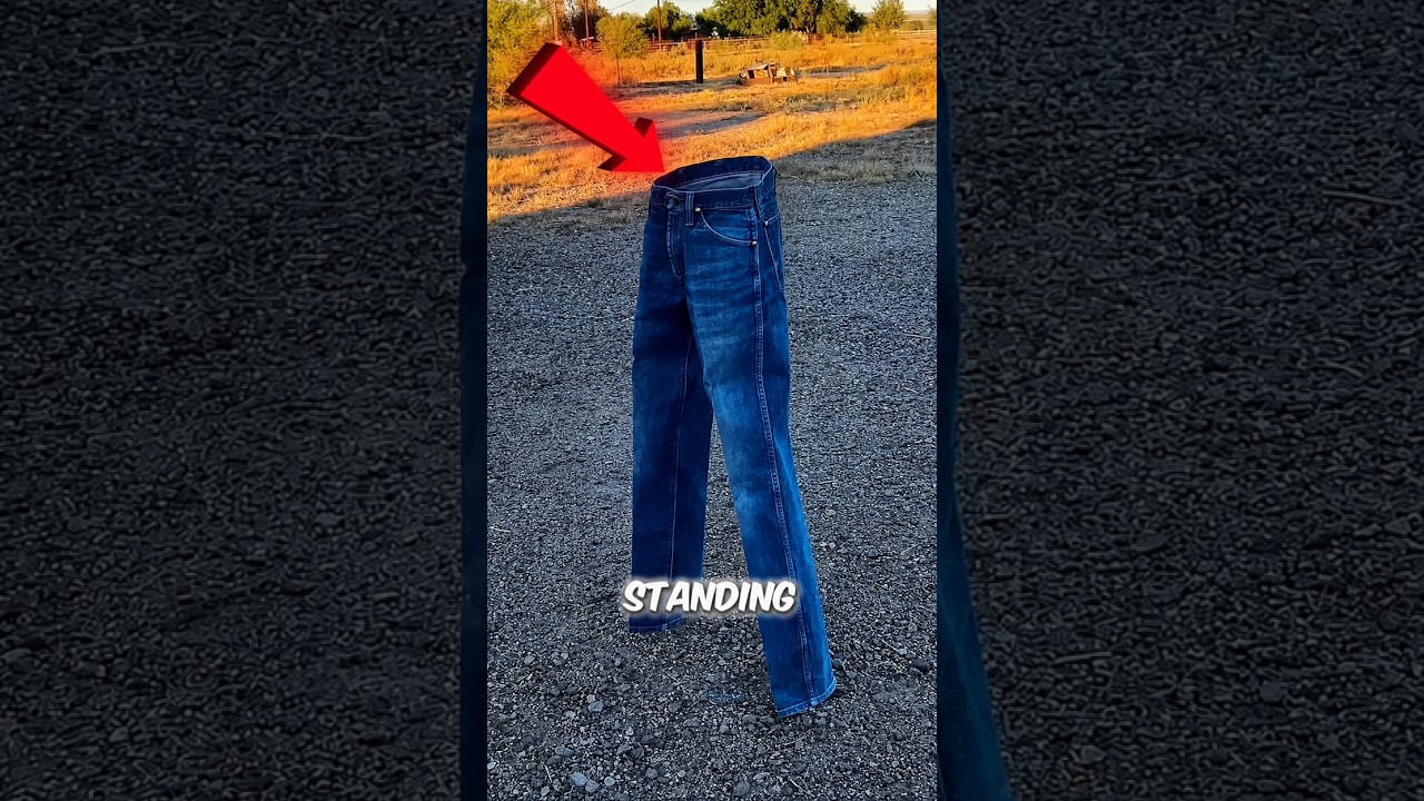 These Jeans Can Stand by Themselves… Here's Why 🤯 #Shorts #Cowboys #Facts