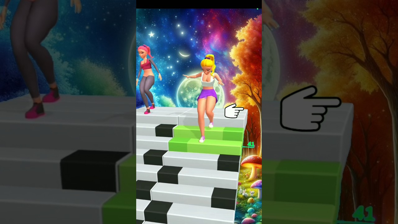 Play and Fail- Down stairs Race 3d