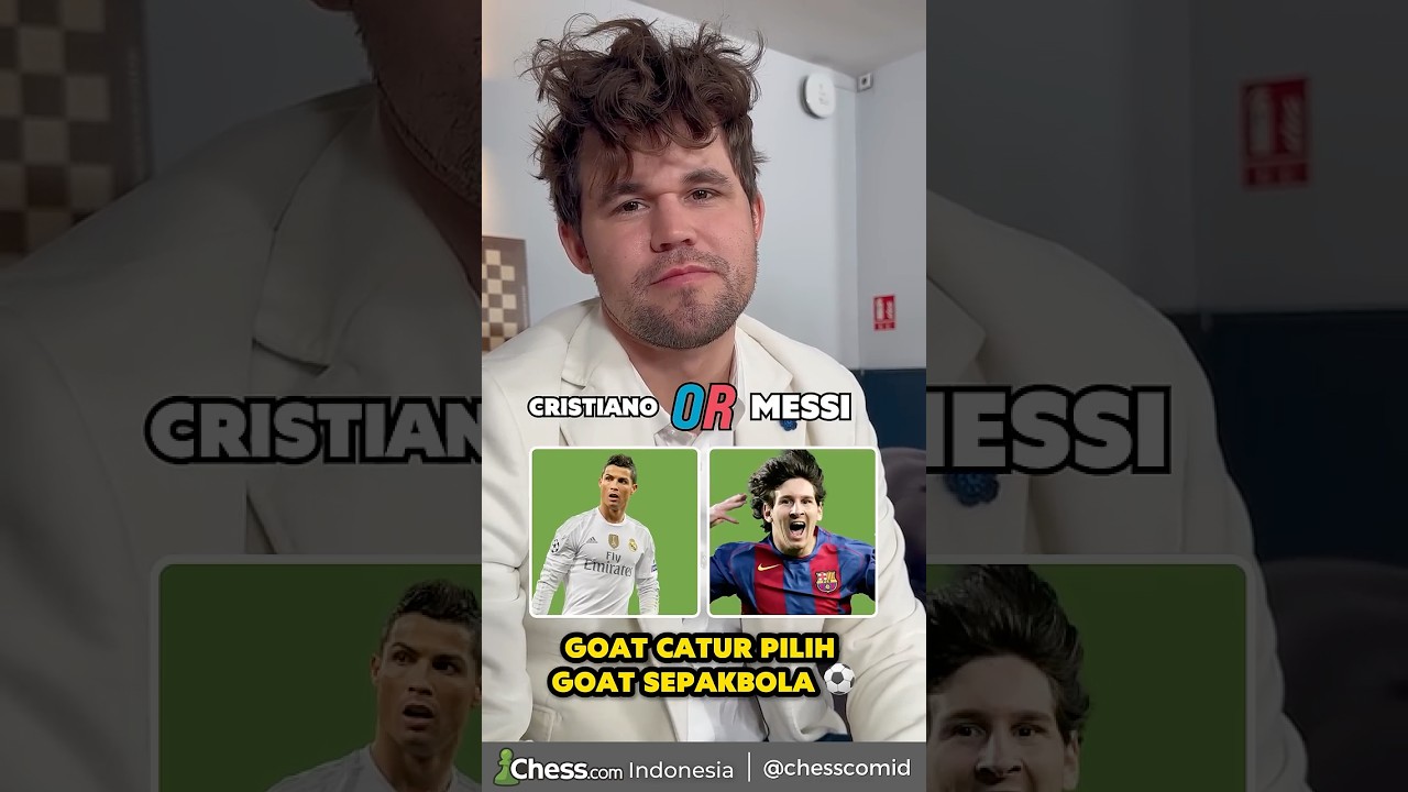 Siapa GOAT Sepakbola Menurut GOAT Catur GM Magnus Carlsen? ⚽️🔥 #pialadunia