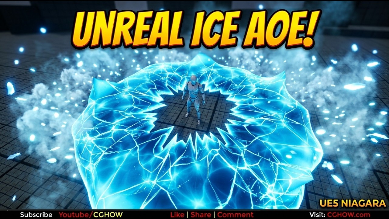 Ice AOE in Unreal Engine 5 Niagara