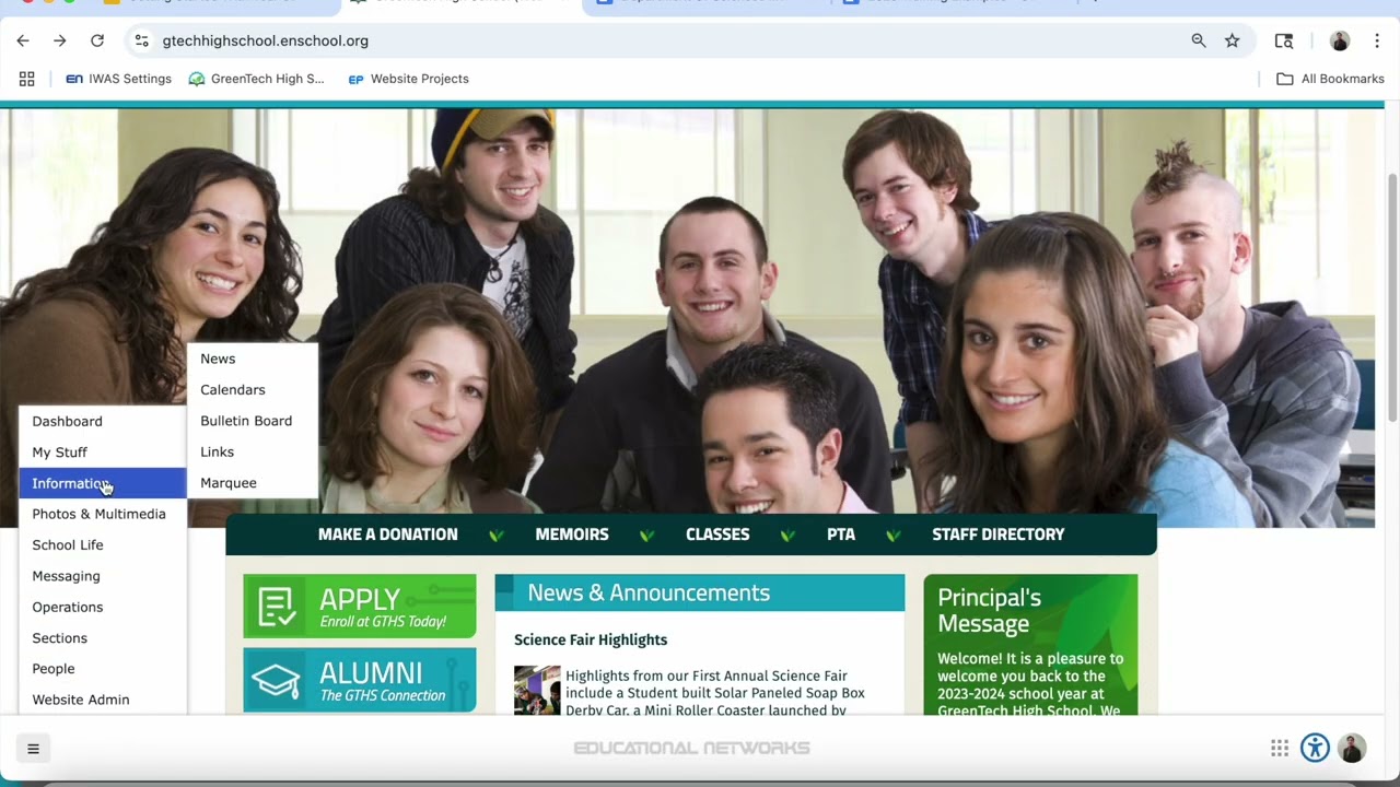 Getting Started With Your School's Website