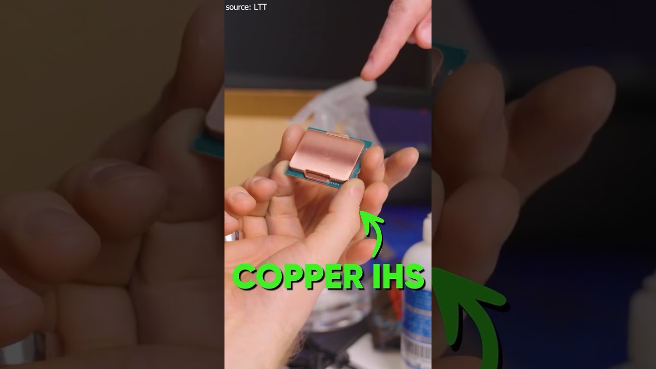 Copper shield on CPUs 🤨 #shorts #cpu #copper