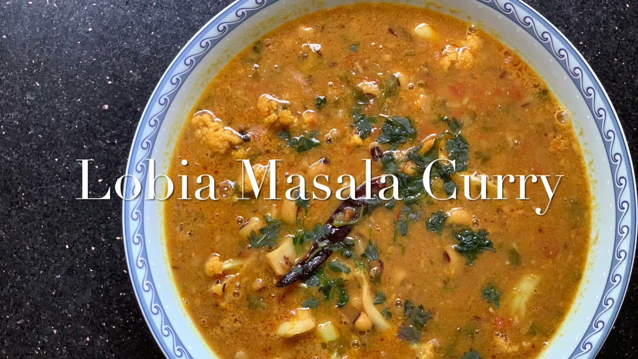 Lobia Masala Curry | Lobia Curry Recipe | Black Eyed Beans Recipe | Rongi dal (Himachali Tadka)