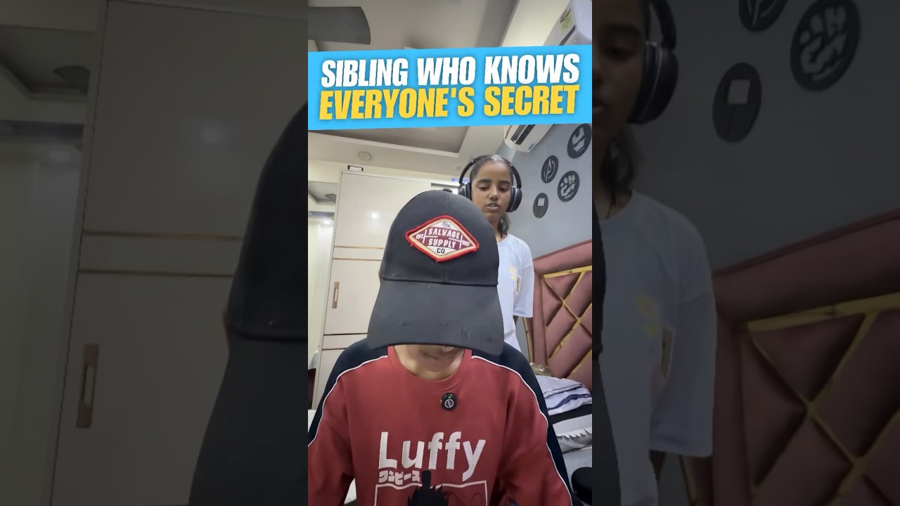 Sibling Who Knows Everyone’s Secret 🕵️ #funny #shorts