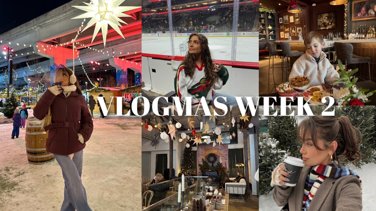 VLOGMAS | Christmas market, clothing haul, hockey game!