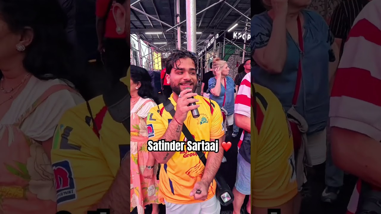 Satinder Sartaaj ❤️🇮🇳 in NEW YORK #satindersartaaj  #punjabi #udaariyaan #india #explore