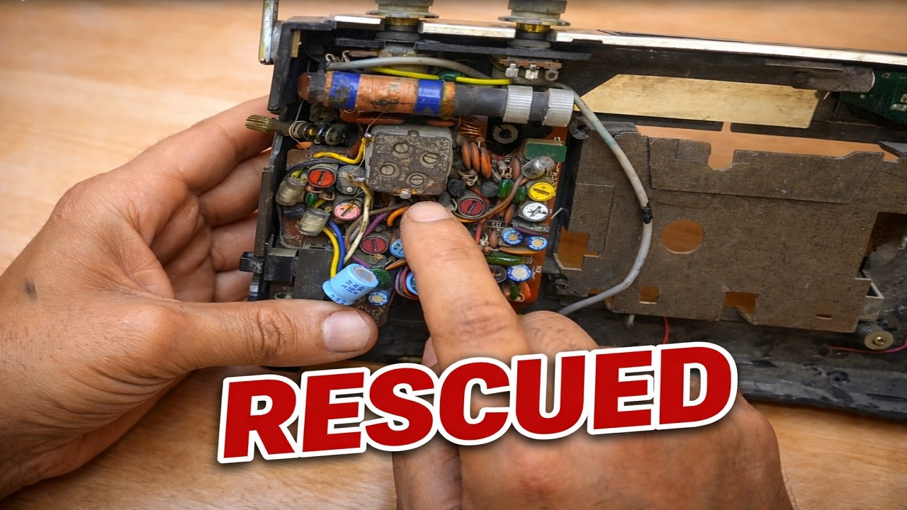 I Saved This Dead Cassette Radio… Using a Phone Battery