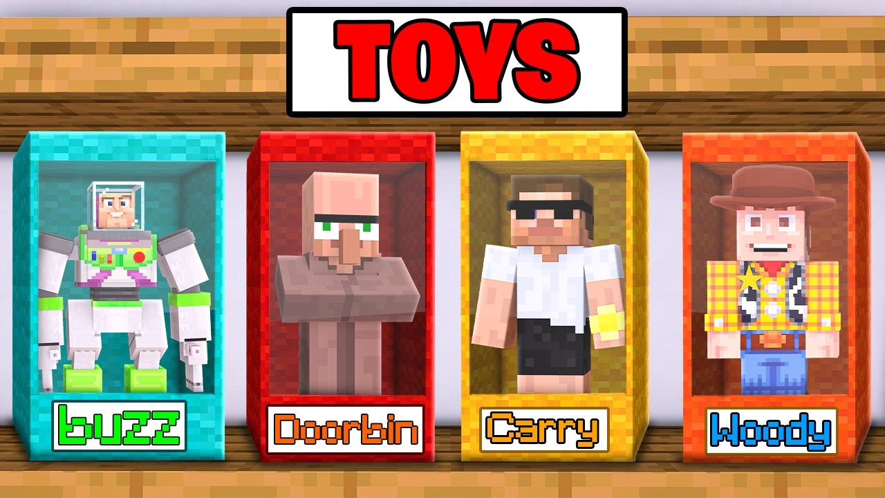 We Turned into TOYS in Minecraft..
