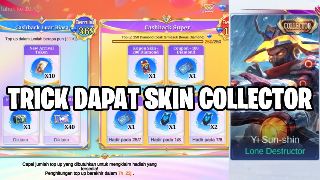 PAKAI TRICK INI DI JAMIN DAPAT SKIN COLLECTOR/LUCKYBOX - EVENT ASPIRANTS MOBILE LEGENDS