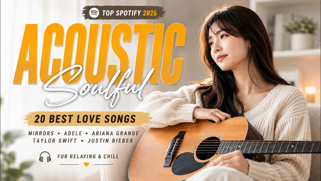 Top Spotify Acoustic Playlist 2026 💞🎸  English Love Songs That Hit Deep Mirrors Justin Timberl