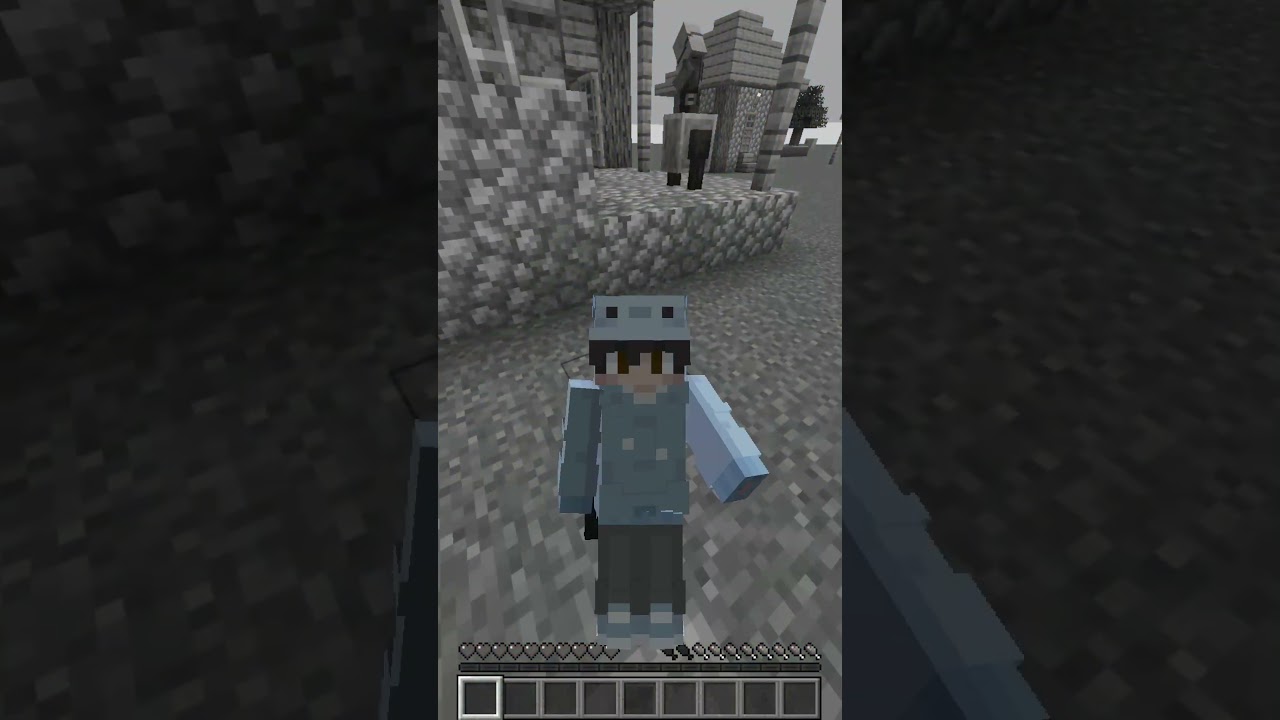 Minecraft pero, cada bloque que piso se convierte en GRAVA 😱