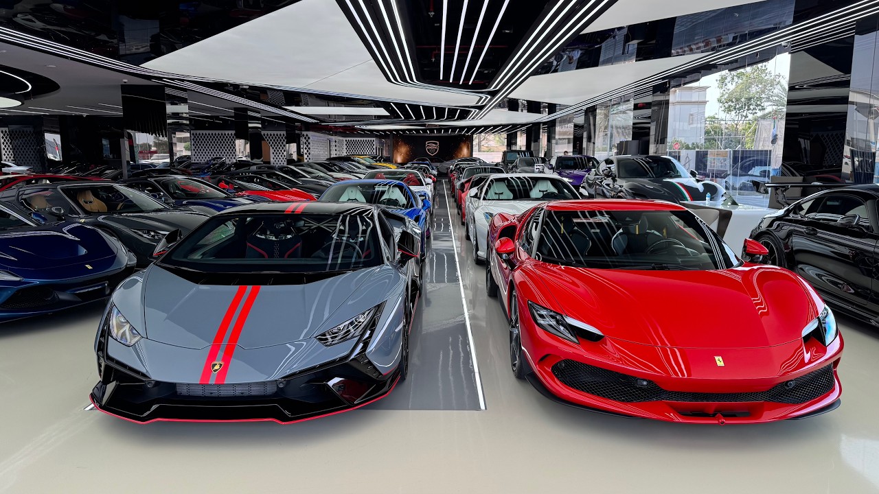Dubai’s Luxury Car Showroom Worth $75,000,000 | Exotics Cars