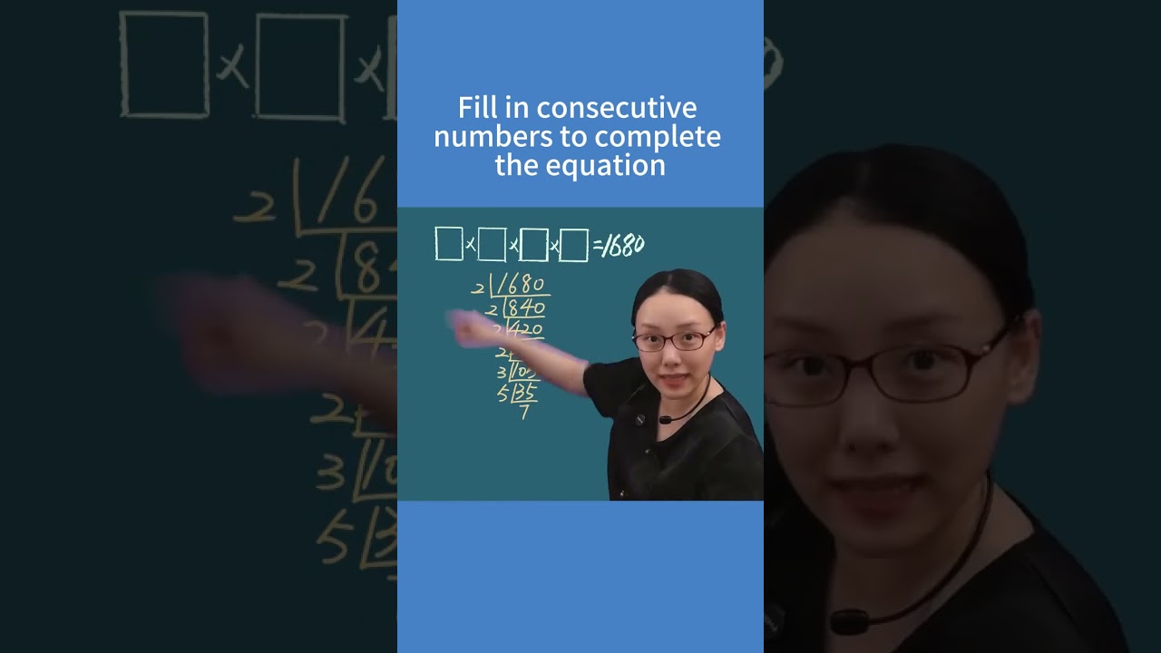 Consecutive Numbers Math Puzzle ! #shorts #maths #education #yt