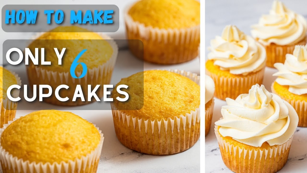 Bake Only 6 Cupcakes! | Small Batch Cupcake Recipe