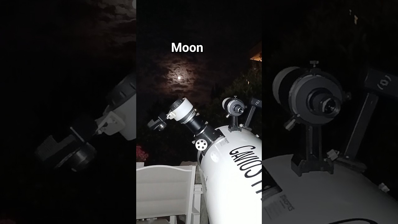 Moon Dobsonian telescope #moon #space #astronomy #telescope