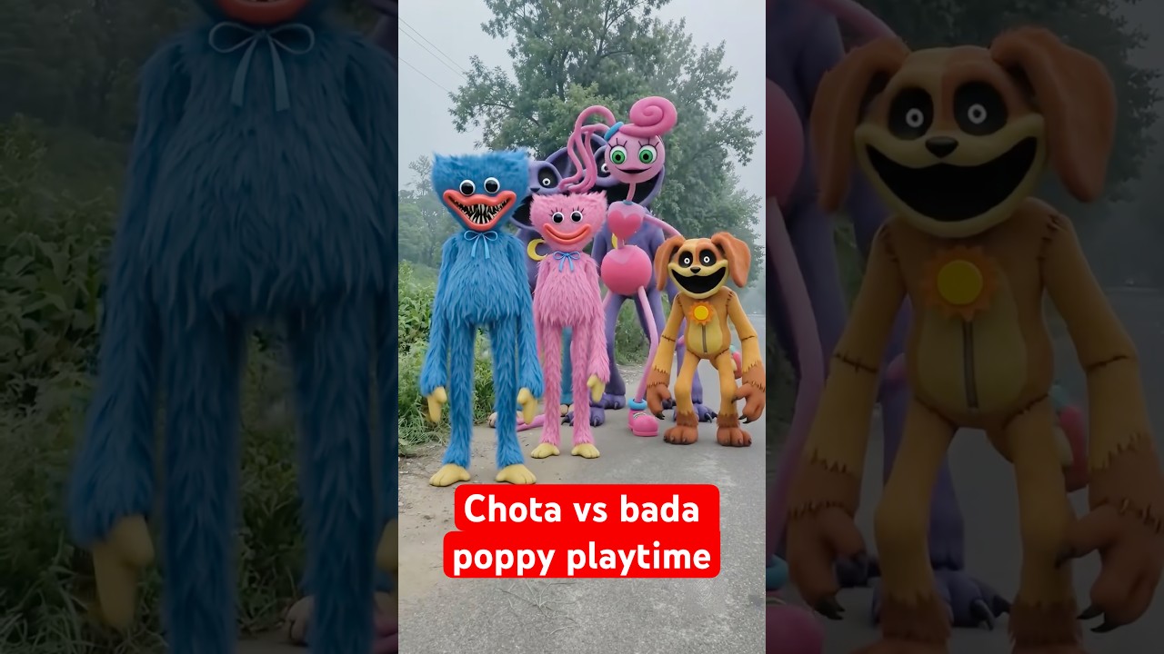 Chota vs bada poppy playtime #poppyplaytime #huggywuggy #comedy #funny #cutebaby