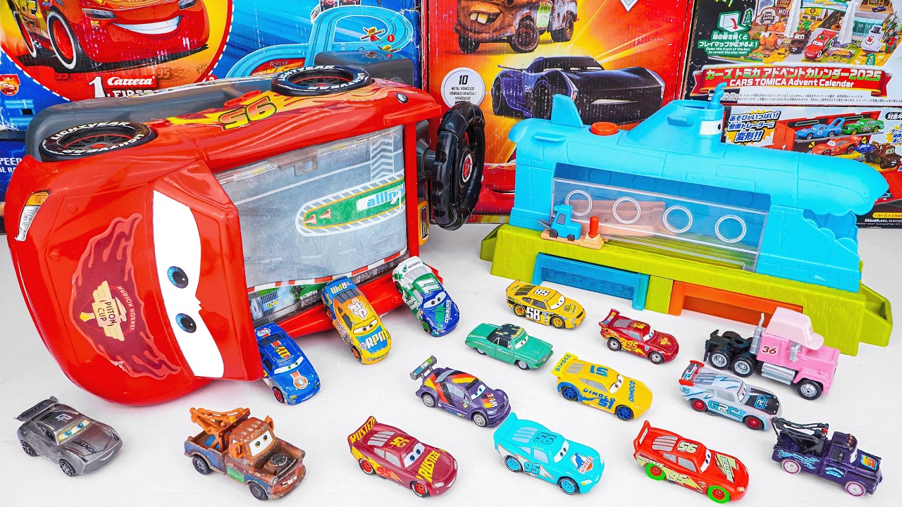 Disney Pixar Cars Unboxing Review | Disney Pixar Cars Color Changers Race Ready Car Wash Playset