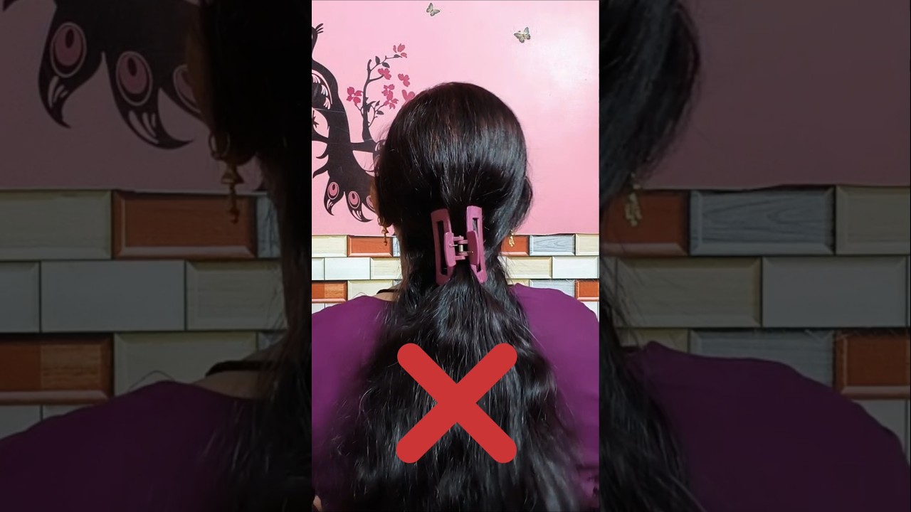 Voluminous Ponytail Hair Hack 😱 #trending #trendingshorts #trendinghairstyle #shorts #youtubeshorts