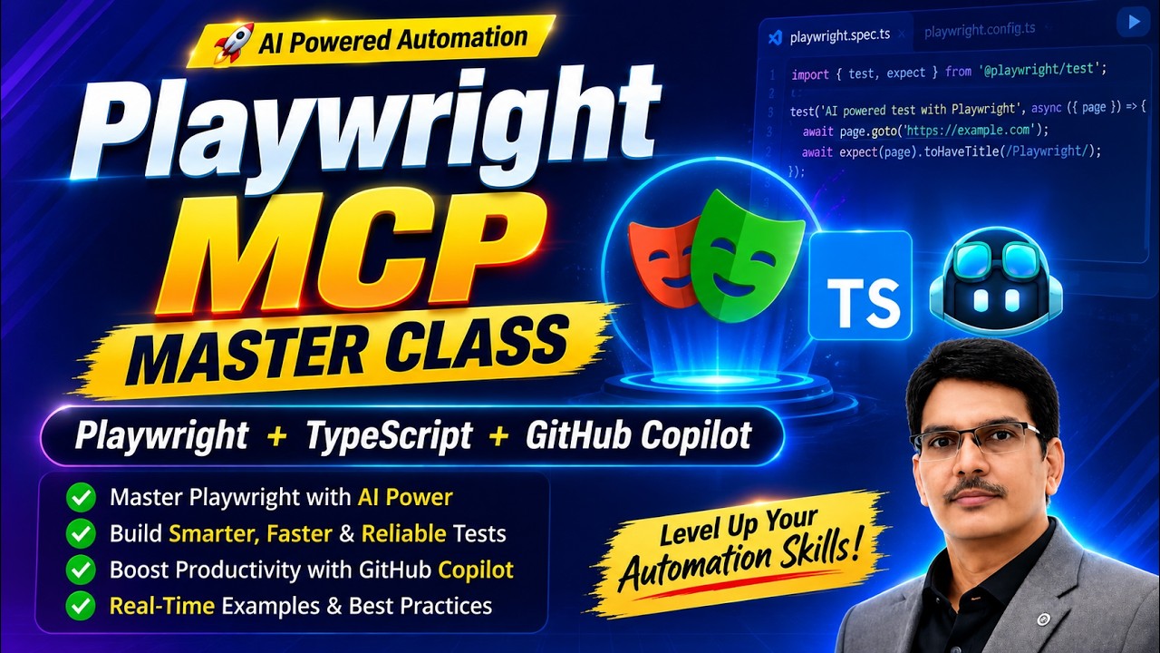 Playwright MCP Master Class 🚀 | Playwright + TypeScript + GitHub Copilot