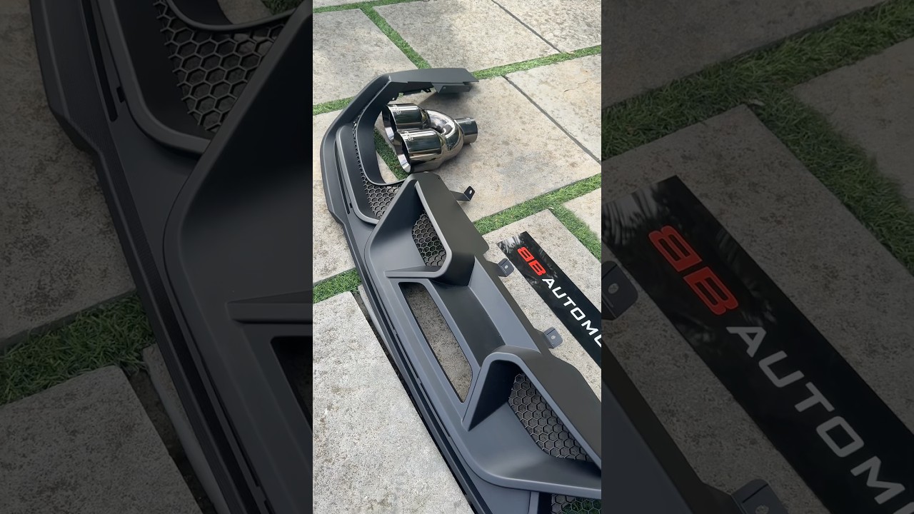 Mustang Rear Diffuser & 4 inch Borla Dual Tip BB AUTOMOTIVE #youtubeshorts #shorts #mustang