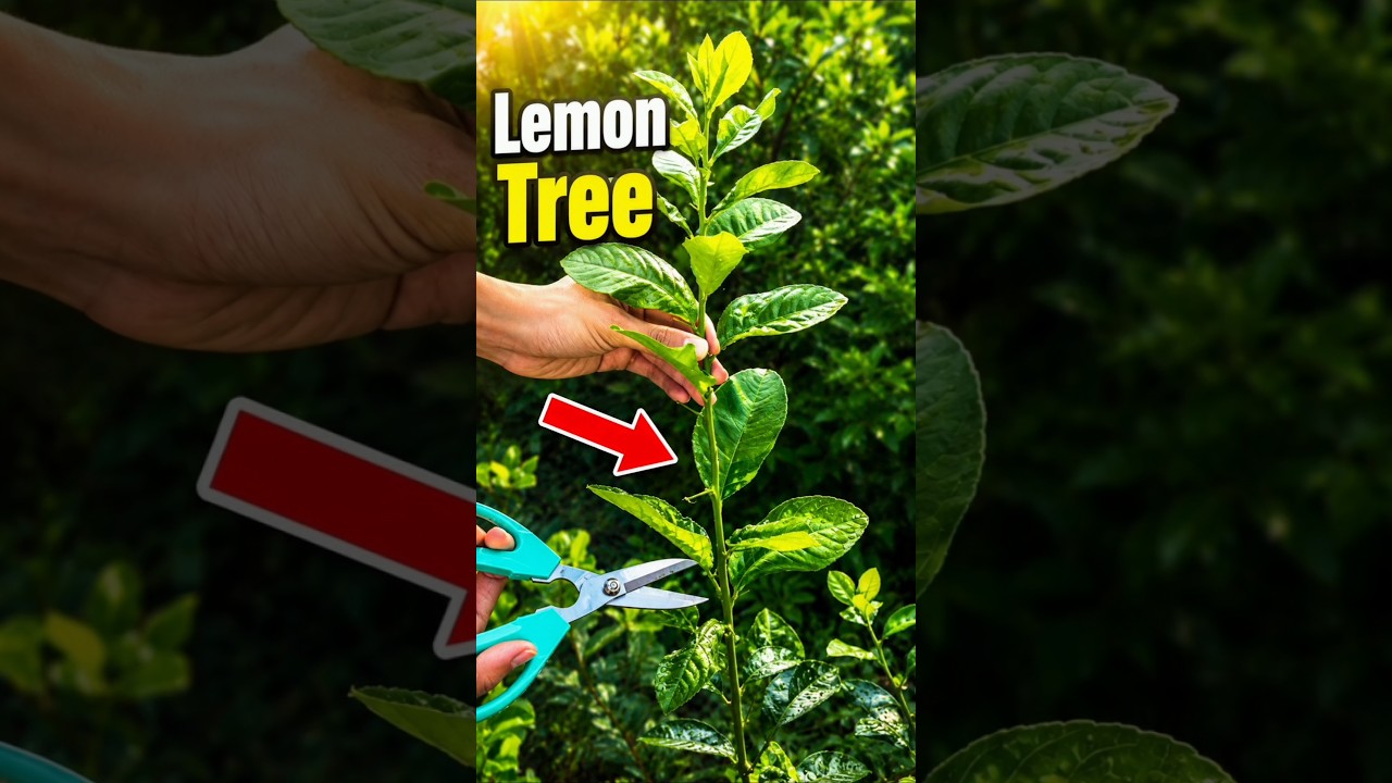 🍋 Lemon Cutting Propagation Trick #shorts #gardening #lemon