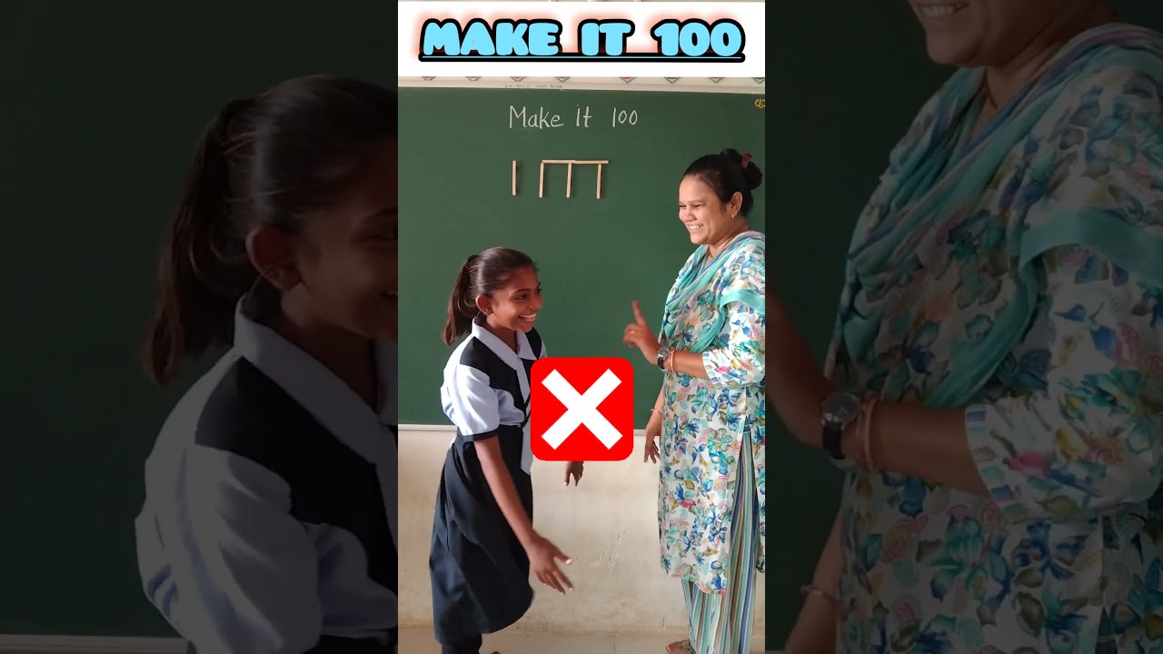 Make it 100/Brain Test/innovative ideas #education #short #youtubeshorts #maths