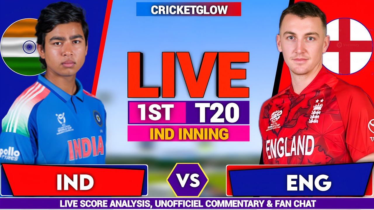 🔴Live: IND vs ENG, Live Commentary, 1st T20 Match 2026 | India vs England Live Cricket Match Today