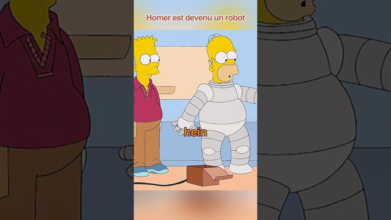 Homer est devenu un robot #ly6F #foryou #simpsons #short #movie