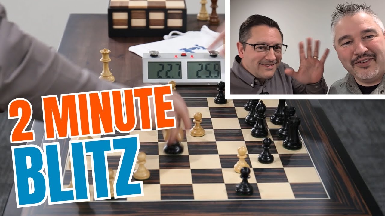 Raphael plays NM Elliott - 2 Minute Blitz on Grandmaster Tiger Ebony Set