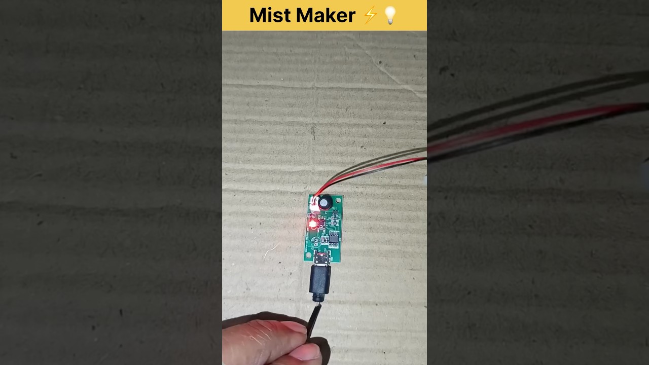 Mini mist makar #dcmotor #experiment