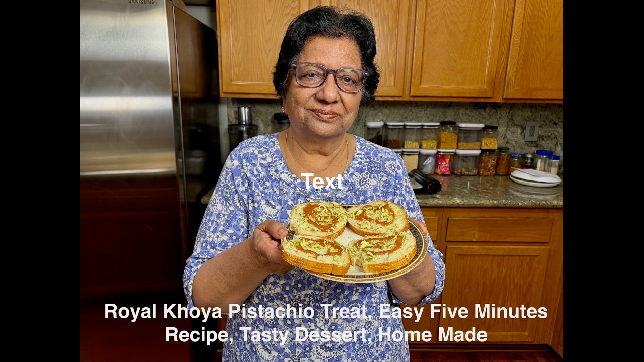 Royal Khoya Pistachio Treat, Easy Five Minutes Recipe, Tasty Dessert, Home Made