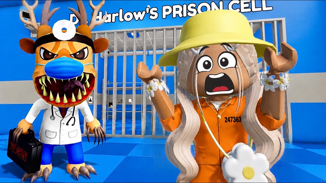 😱ДОКТОР ХАРЛОУ ЗАПЕР МЕНЯ В ТЮРЬМЕ // ПОБЕГ В ROBLOX! // ANIMAL HOSPITAL🐰🐱#pandora #roblox 