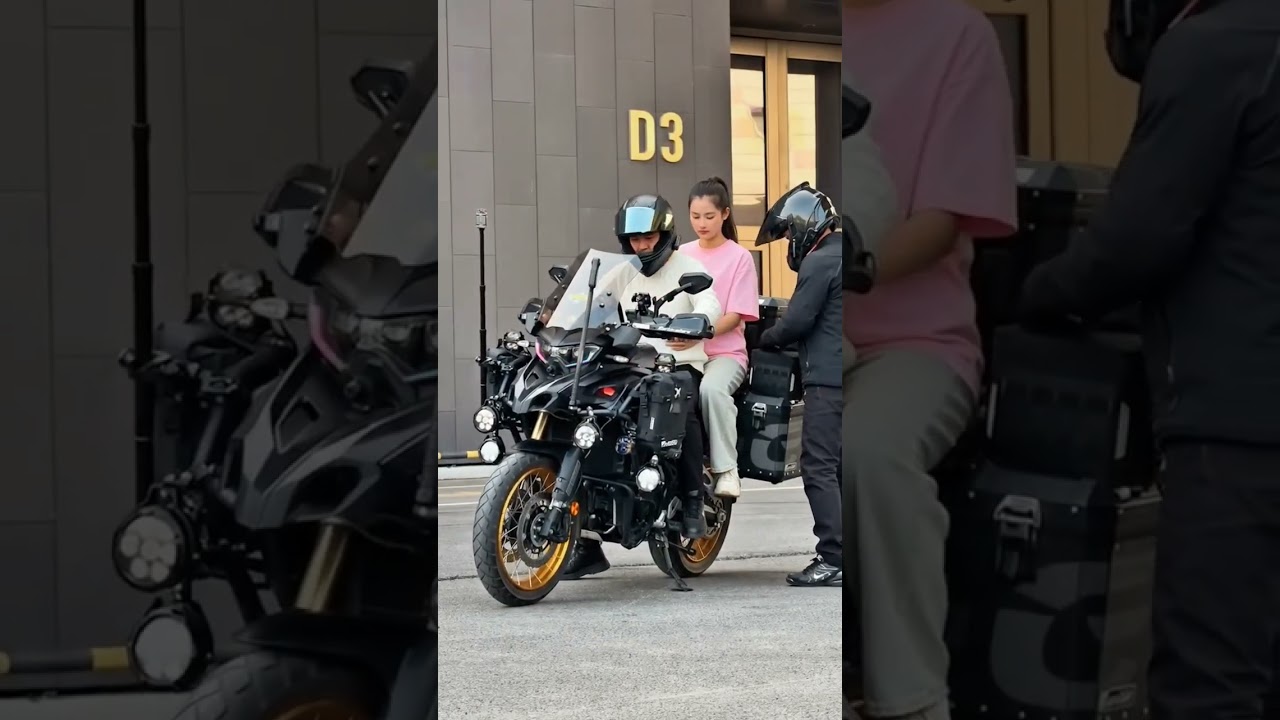 Cute Couple With Benelli TRK552X Ready for Adventure Touring Ride#bikelife #benellitrk552x #ride