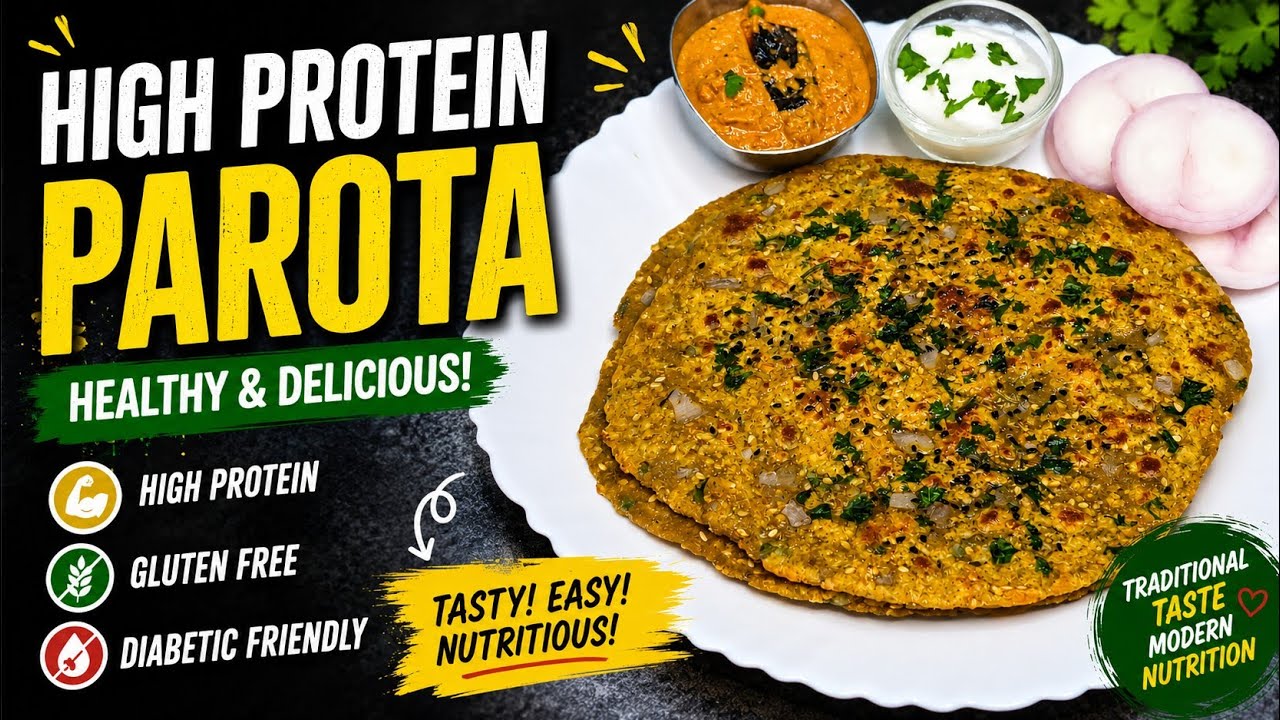 High Protein & Tasty Green Gram Paratha Recipe | Healthy & Simple Moong Dal Roti Recipe 
